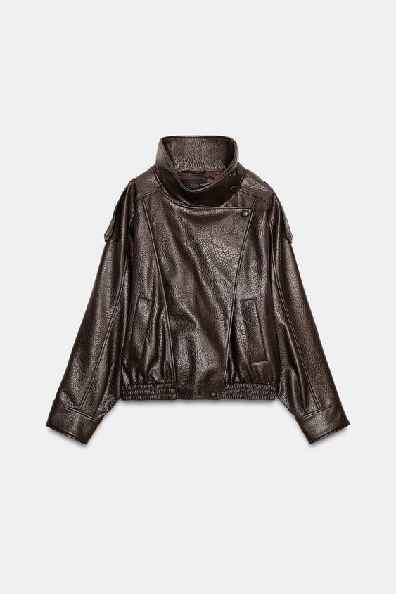 FAUX LEATHER JACKET