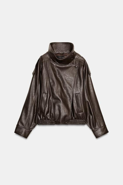 FAUX LEATHER JACKET